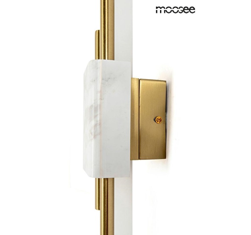 MOOSEE lampa ścienna EVANS biała / złota