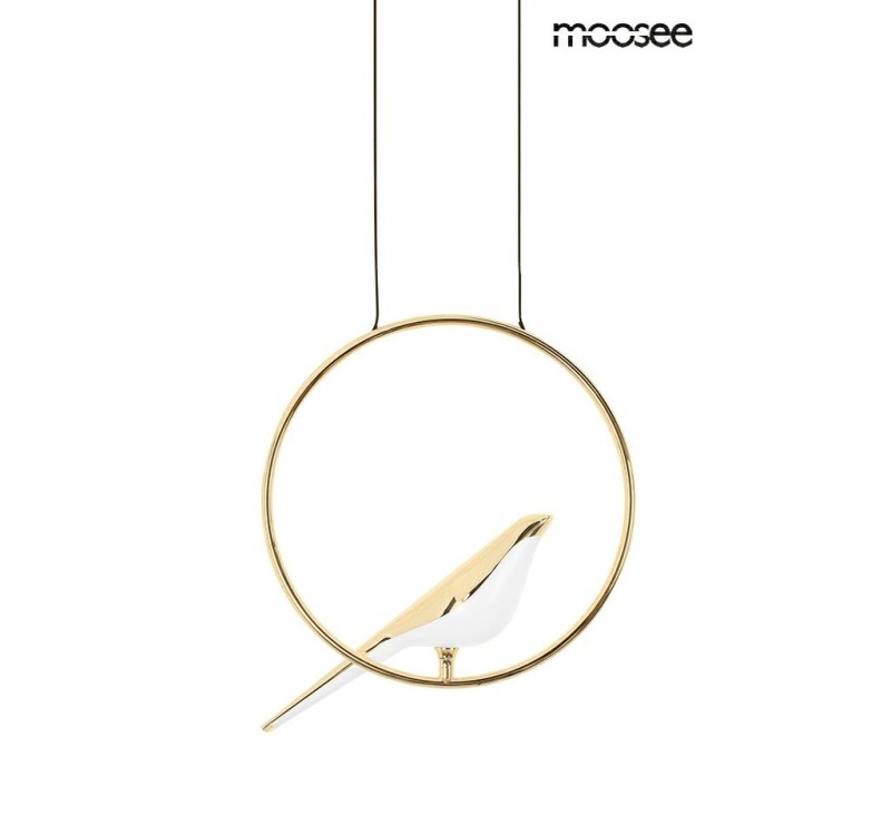 MOOSEE lampa wisząca BIRD złota