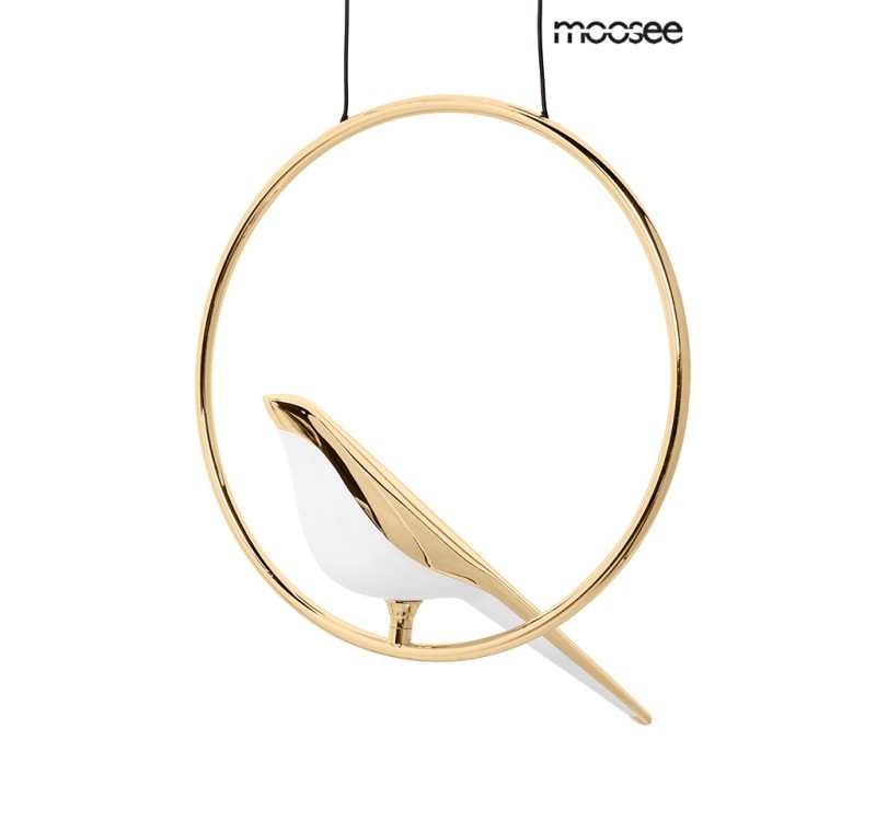 MOOSEE lampa wisząca BIRD złota