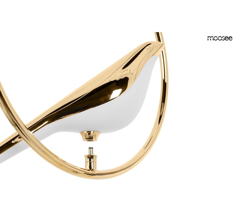 MOOSEE lampa wisząca BIRD złota