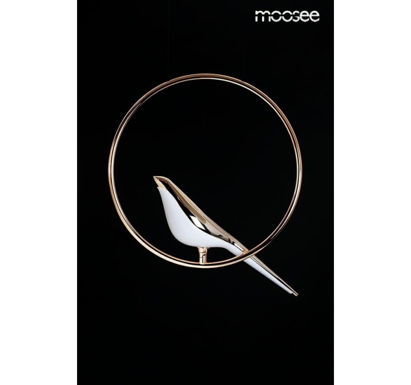 MOOSEE lampa wisząca BIRD złota