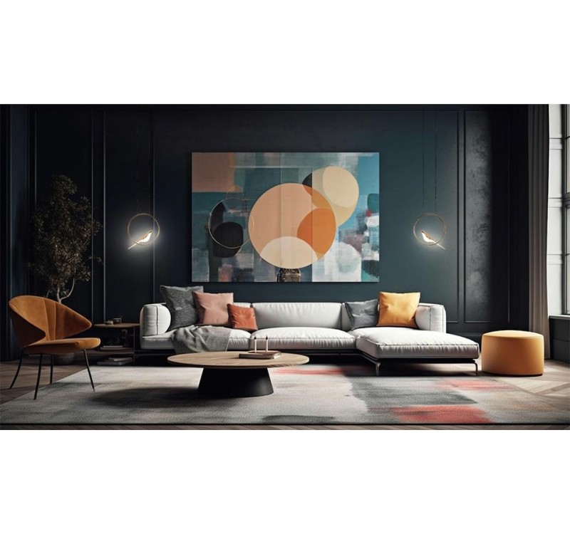 MOOSEE lampa wisząca BIRD złota