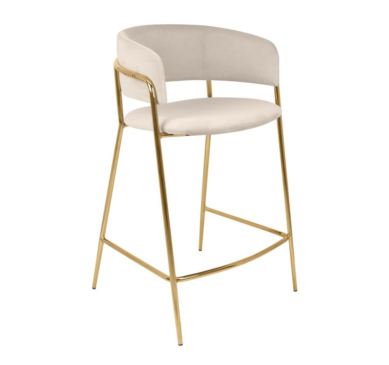Krzesło barowe DELTA 65 beżowe