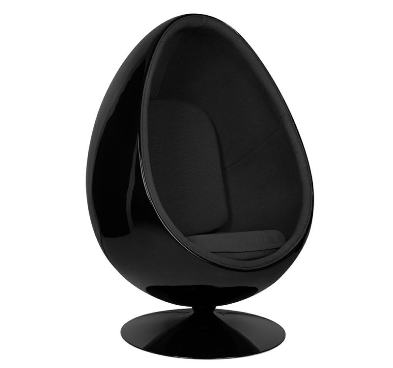 Fotel OVALIA BLACK czarny