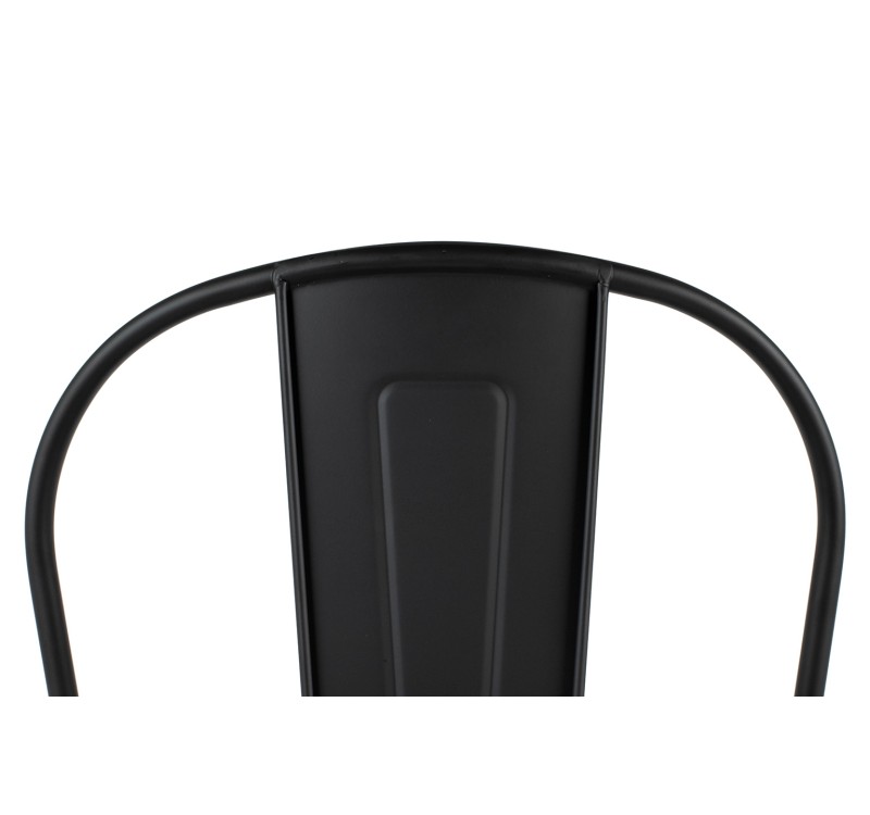 Krzesło barowe TOWER BIG BACK 66 (Paris) czarne