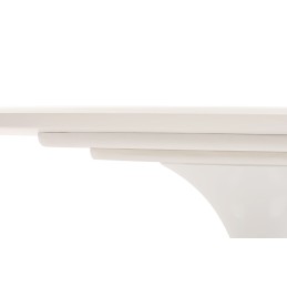 Stół TULIP ELLIPSE 200 biały - MDF,       metal