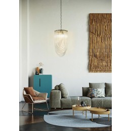 MOOSEE lampa wisząca MURANO L chrom
