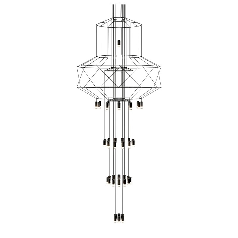 MOOSEE lampa wisząca FLUSSO 43 GRANDE     czarna