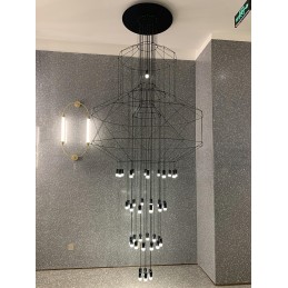 MOOSEE lampa wisząca FLUSSO 43 GRANDE     czarna