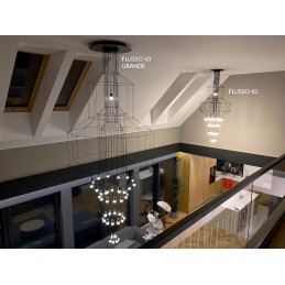 MOOSEE lampa wisząca FLUSSO 43 GRANDE     czarna