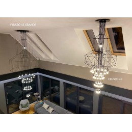 MOOSEE lampa wisząca FLUSSO 43 GRANDE     czarna