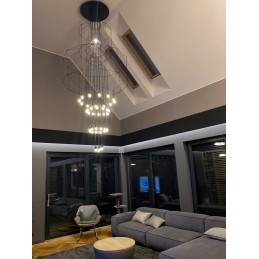 MOOSEE lampa wisząca FLUSSO 43 GRANDE     czarna