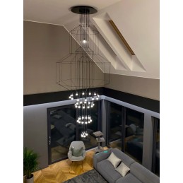 MOOSEE lampa wisząca FLUSSO 43 GRANDE     czarna