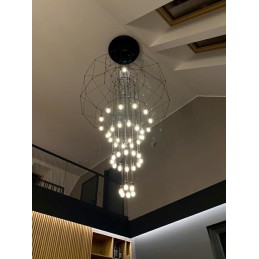 MOOSEE lampa wisząca FLUSSO 43 GRANDE     czarna