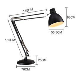 MOOSEE lampa podłogowa GIGANT czarna