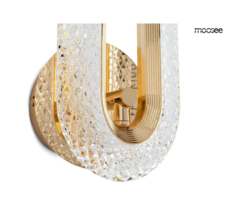 MOOSEE lampa ścienna JEWEL złota