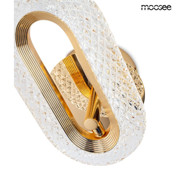 MOOSEE lampa ścienna JEWEL złota