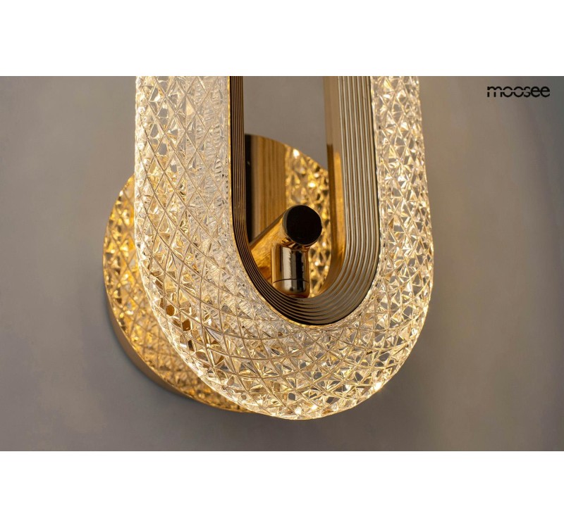 MOOSEE lampa ścienna JEWEL złota