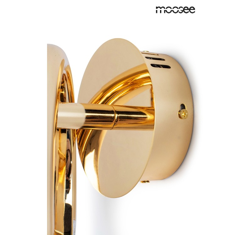 MOOSEE lampa ścienna HELIOS złota