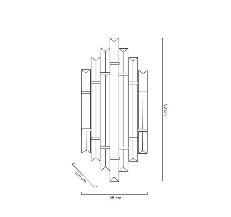 MOOSEE lampa ścienna PALAZZO złota