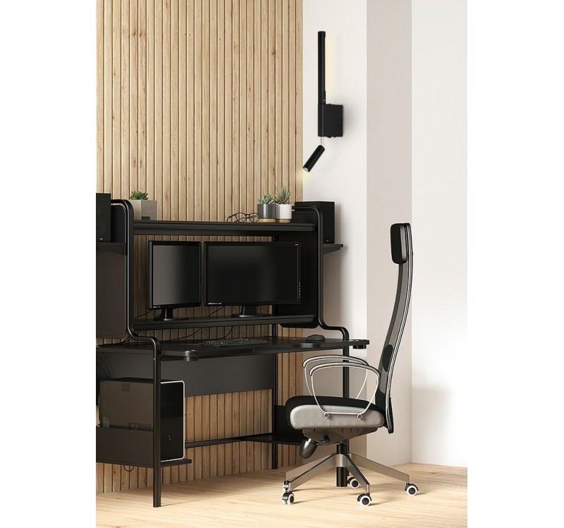 MOOSEE lampa ścienna PERISCOPE czarna