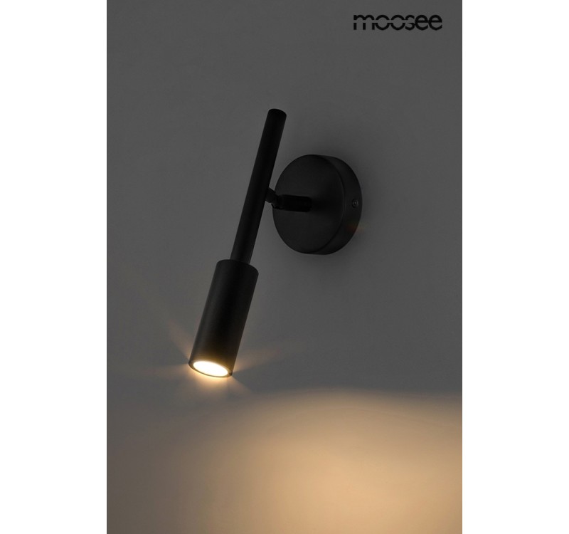 MOOSEE lampa ścienna PRISMA czarna