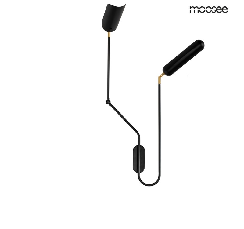MOOSEE lampa ścienna TENTA czarna