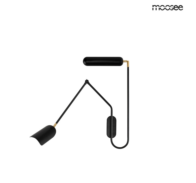 MOOSEE lampa ścienna TENTA czarna