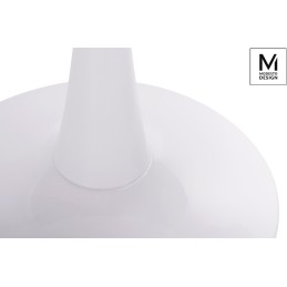MODESTO stół TULIP FI 80 biały - MDF, podstawa metalowa