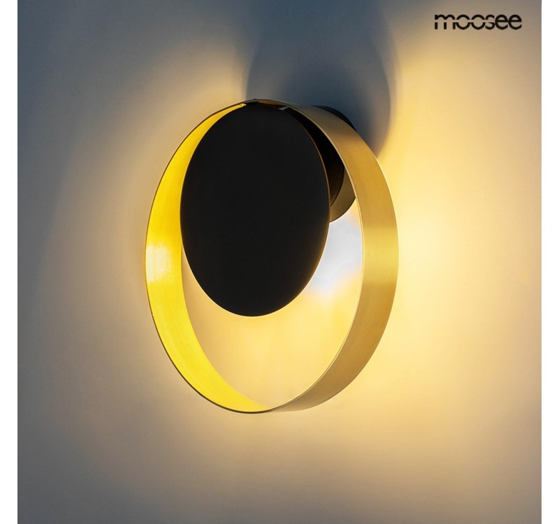 MOOSEE lampa ścienna BAND złota / czarna