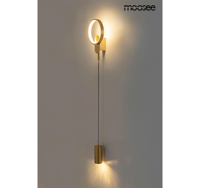 MOOSEE lampa ścienna COMO złota