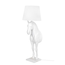 MOOSEE lampa podłogowa KOŃ HORSE STAND    S biała - włókno szklane