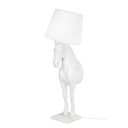 MOOSEE lampa podłogowa KOŃ HORSE STAND    S biała - włókno szklane