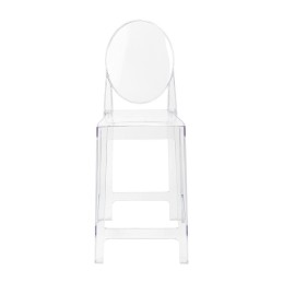Krzesło barowe VICTORIA 65 cm transparentne