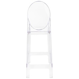 Krzesło barowe VICTORIA 75 cm transparentne