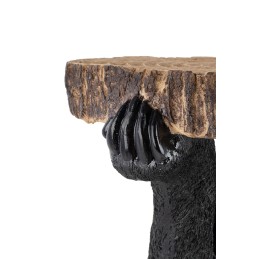 KARE stolik BEAR 53x33 cm drewniany / czarny