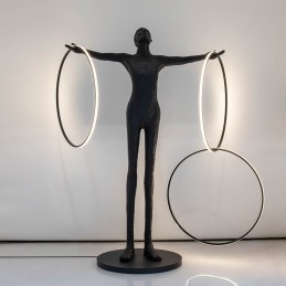 MOOSEE lampa podłogowa HUMAN CIRCULO      włókno szklane