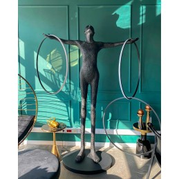 MOOSEE lampa podłogowa HUMAN CIRCULO      włókno szklane