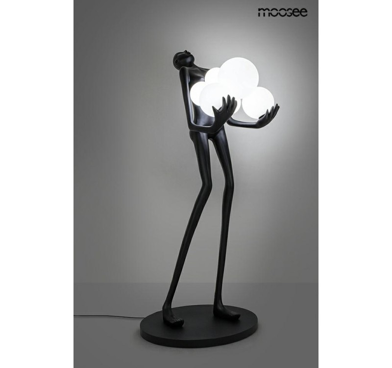 MOOSEE lampa podłogowa HUMAN czarna