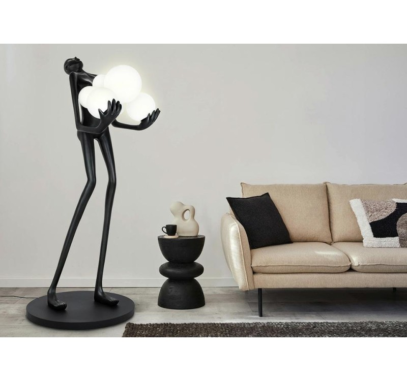 MOOSEE lampa podłogowa HUMAN czarna