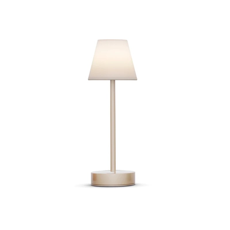 NEW GARDEN lampa stołowa LOLA SLIM 30 BATTERY brass