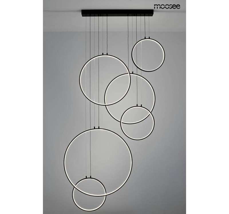 MOOSEE lampa wisząca CIRCULO SIX czarna
