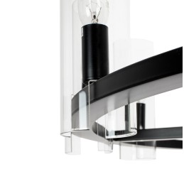 KARE lampa wisząca CANDEL CROWN czarna - szklane klosze