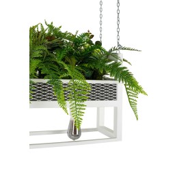 MOOSEE lampa wisząca / kwietnik SEMIRA    100 INDUSTRIAL biała