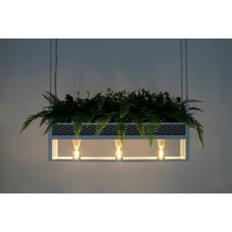 MOOSEE lampa wisząca / kwietnik SEMIRA    100 INDUSTRIAL biała