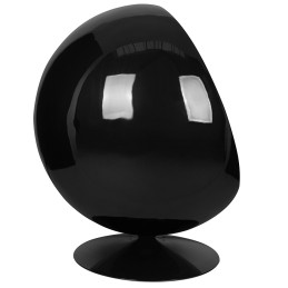 Fotel BALL BLACK niebieski - włókno       szklane, metal