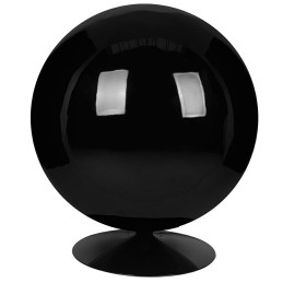 Fotel BALL BLACK niebieski - włókno       szklane, metal