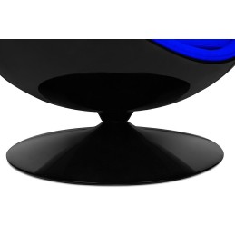 Fotel BALL BLACK niebieski - włókno       szklane, metal