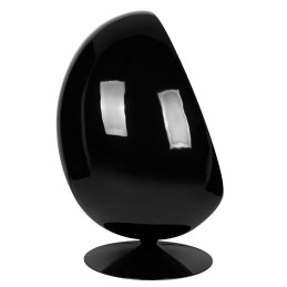 Fotel OVALIA BLACK niebieski - włókno     szklane, metal