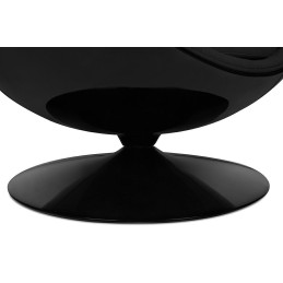 Fotel OVALIA BLACK czarny - włókno        szklane, metal
